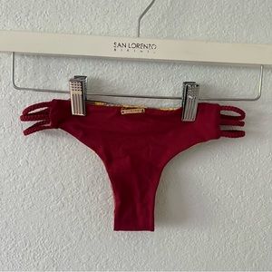 San Lorenzo reversible bikini bottoms - red (M)